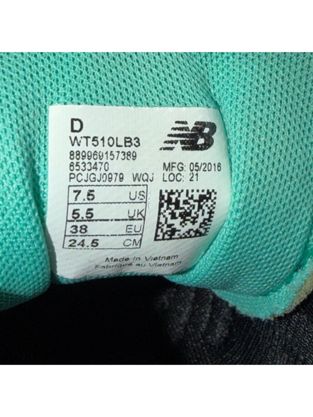 New Balance 510v3 Women Sz 7.5 D Trail Running Hiking Shoes Gray Yellow TechRide - Picture 9 of 10